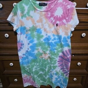 Polo by Ralph Lauren Women's Tie-Dye T-Shirt Dress